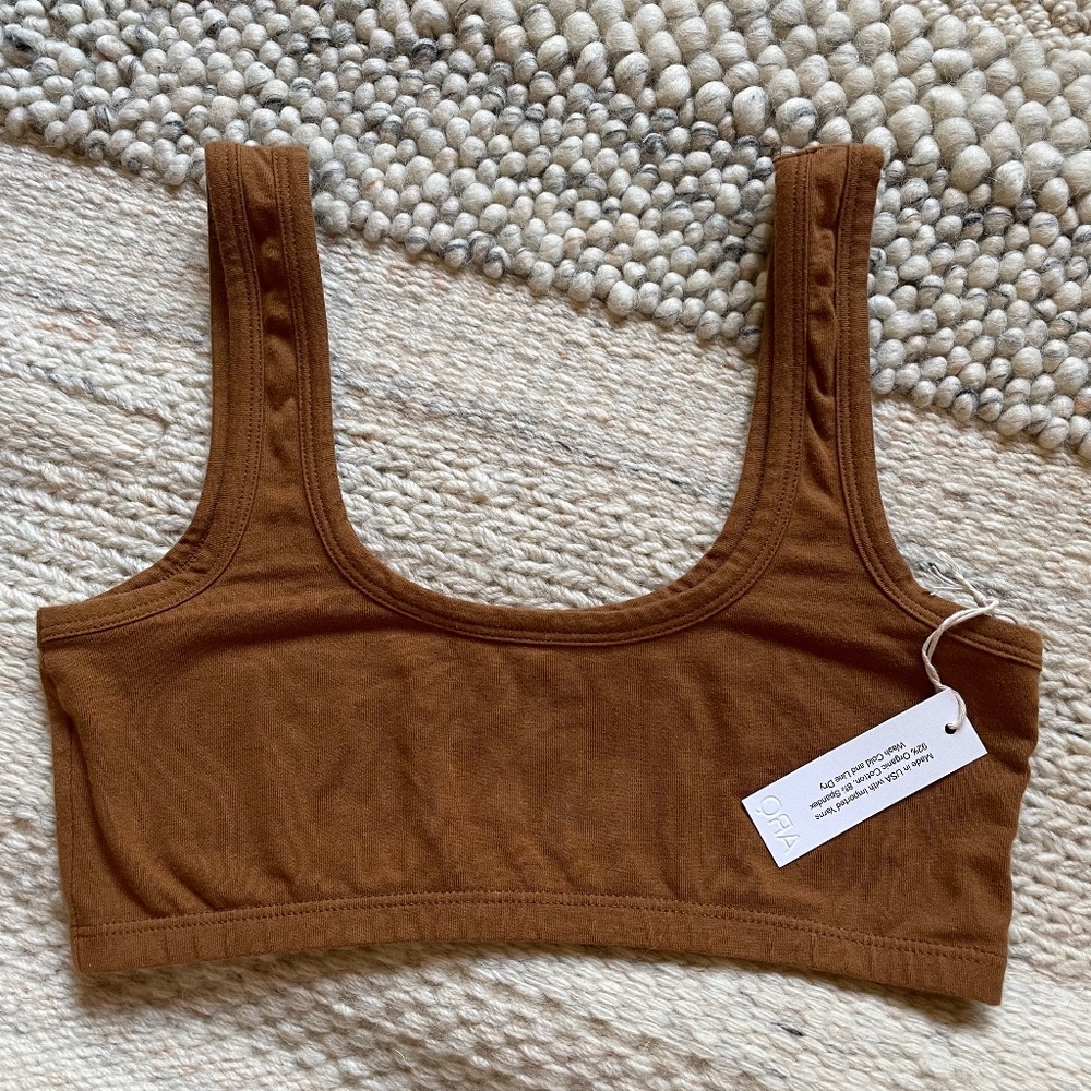 Shop Arq Wide Strap Bra Toffee